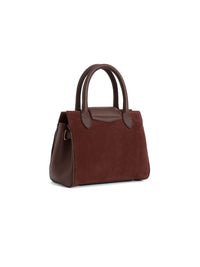 Fairfax & Favor Mini Windsor Handbag Port Suede