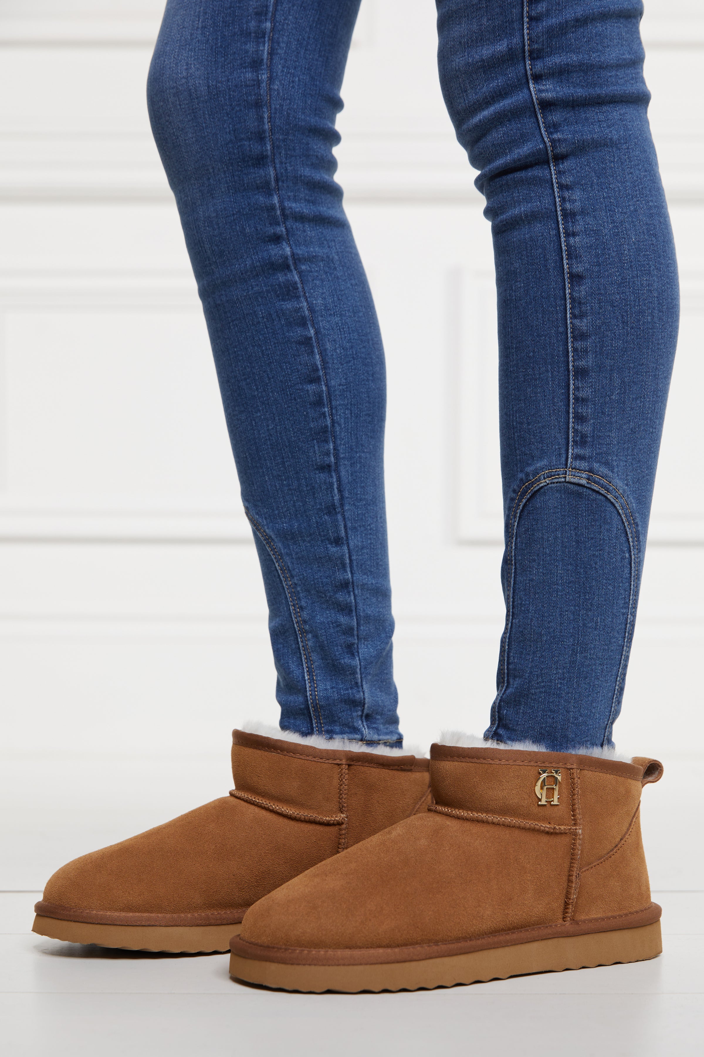 An image of the Holland Cooper Ultra Mini Shearling Boot