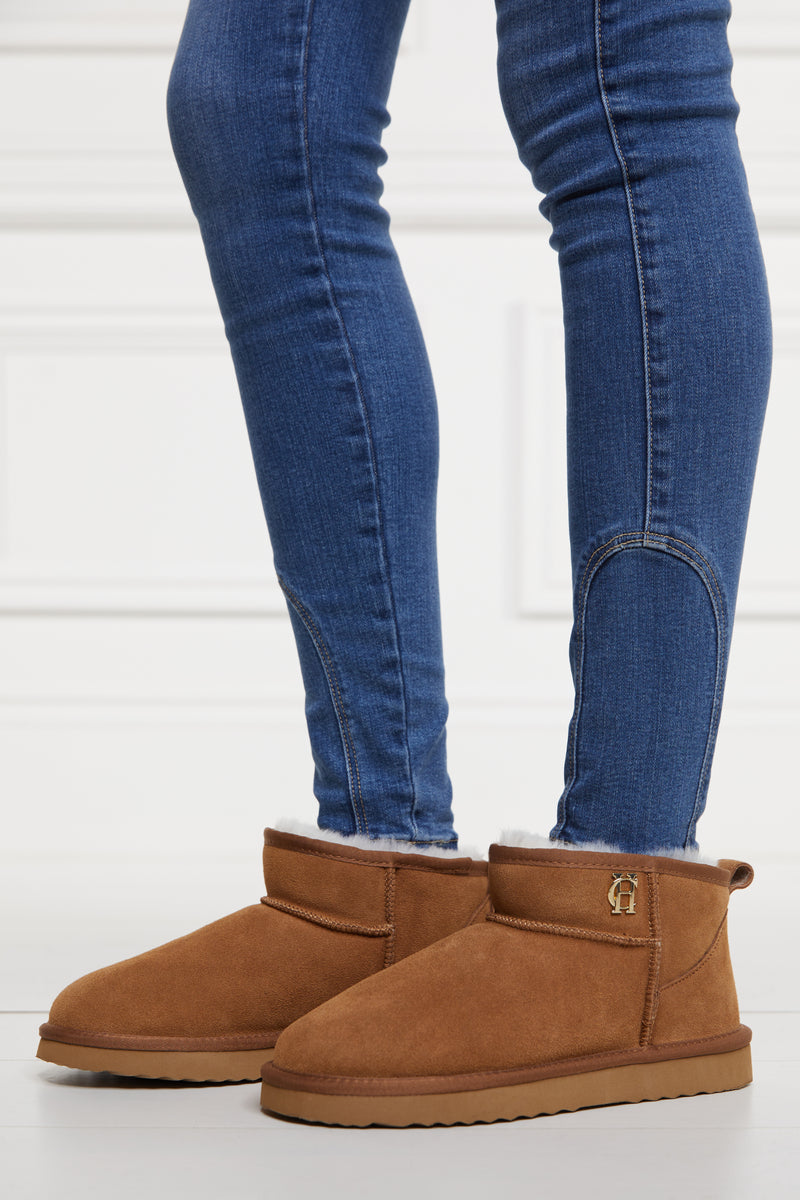 An image of the Holland Cooper Ultra Mini Shearling Boot