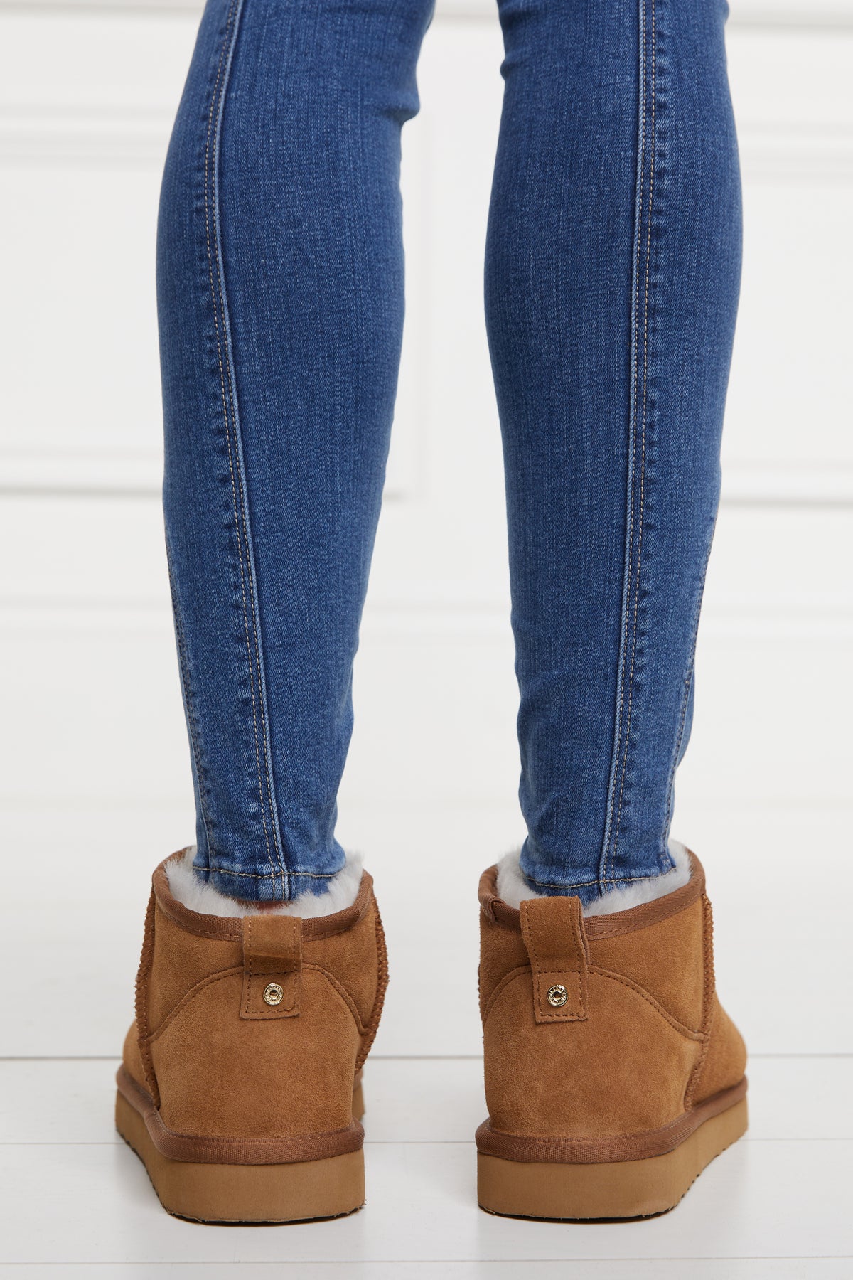 An image of the Holland Cooper Ultra Mini Shearling Boot