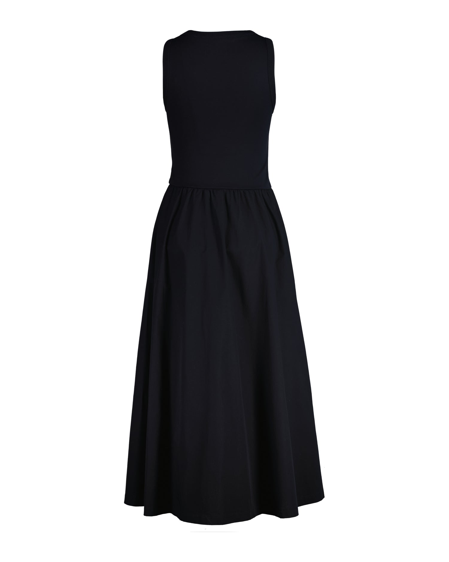 An image of the Gant Midi Jersey Woven Combo Dress
