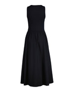 An image of the Gant Midi Jersey Woven Combo Dress