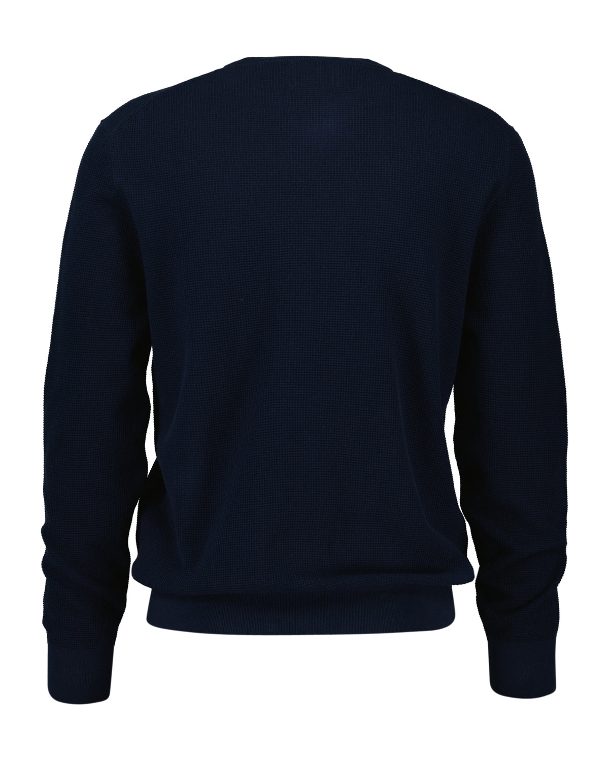 An image of the Gant Micro Textured Cotton Crew Neck Jumper