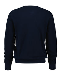 An image of the Gant Micro Textured Cotton Crew Neck Jumper