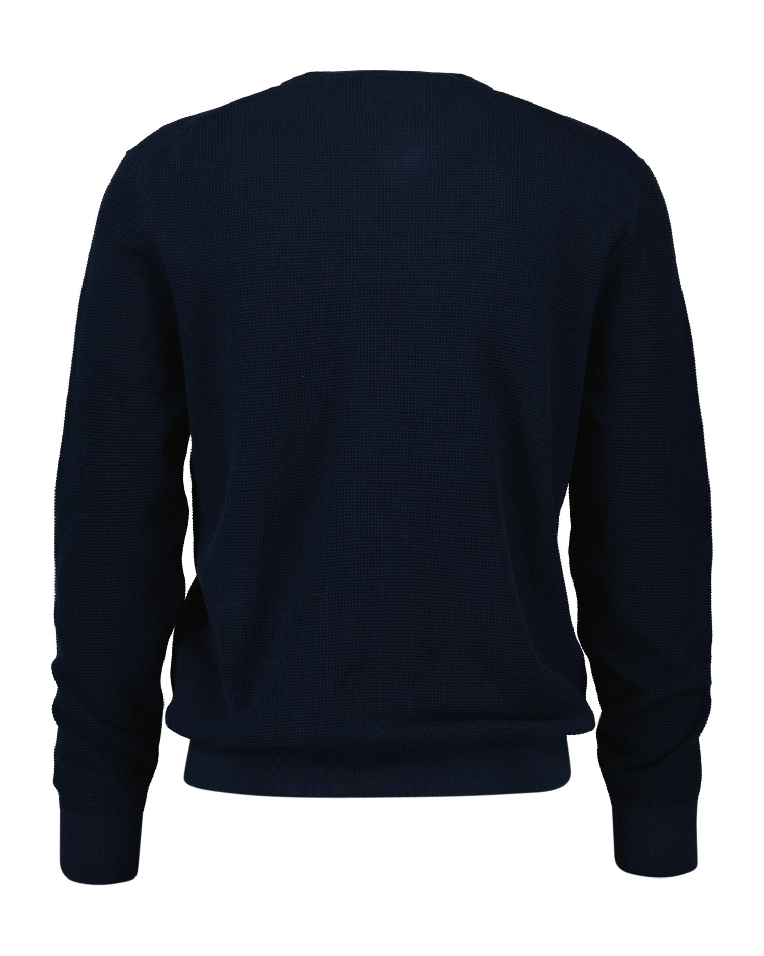 An image of the Gant Micro Textured Cotton Crew Neck Jumper
