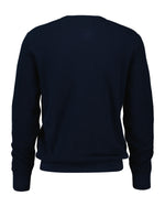 An image of the Gant Micro Textured Cotton Crew Neck Jumper