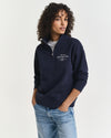 An image of the Gant Graphic Half Zip Sweatshirt