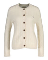 An image of the Gant Lambswool Cable Knit Cardigan