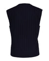 An image of the Gant Lambswool Cable V-Neck Vest