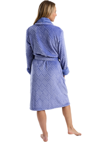 An image of the Marsylka Faux Fur Shawl Collar Robe