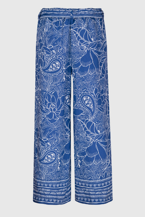 An image of the Bianca Parigi Culotte in the colour Blue/White.