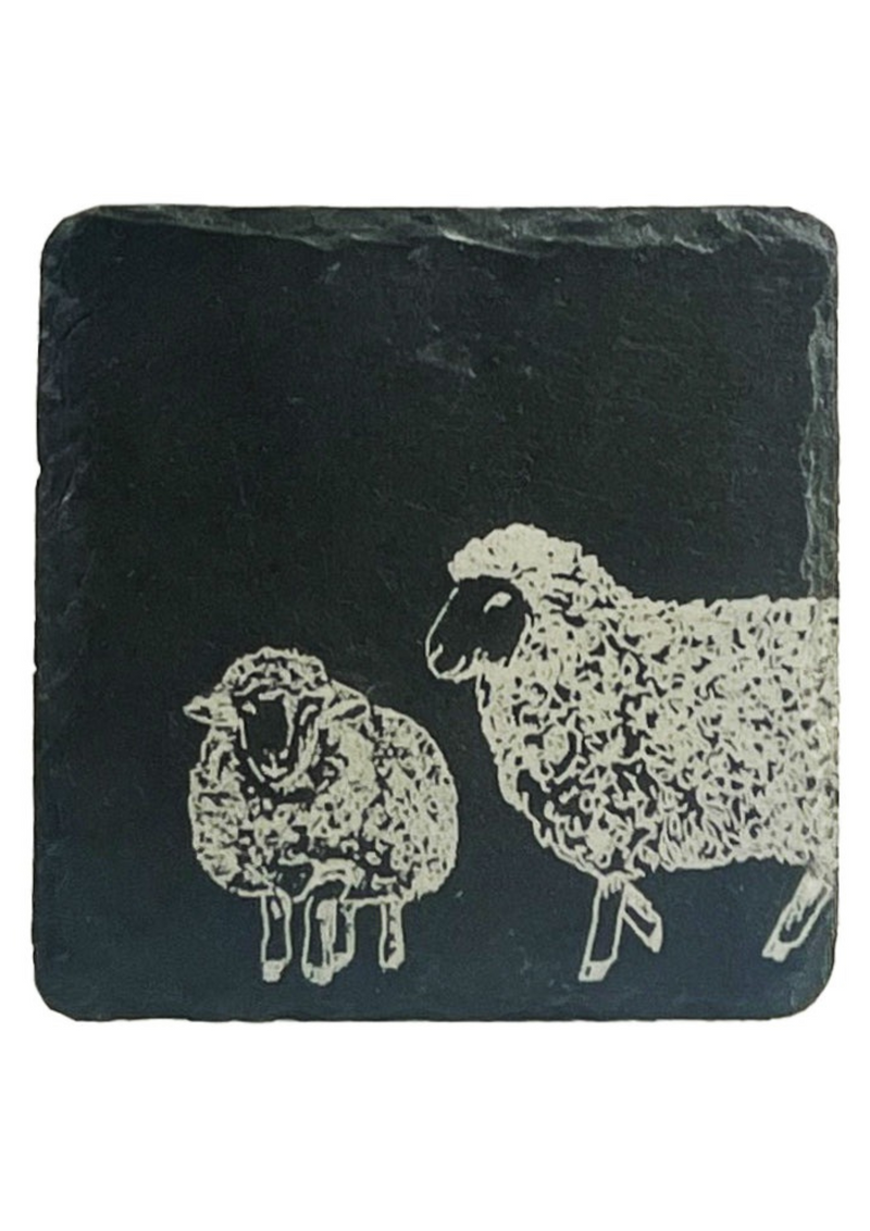 An image of the Selbrae House Slate Coaster - Sheep