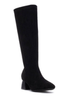 An image of the Xti Microfibre Suede Long Heeled Boots