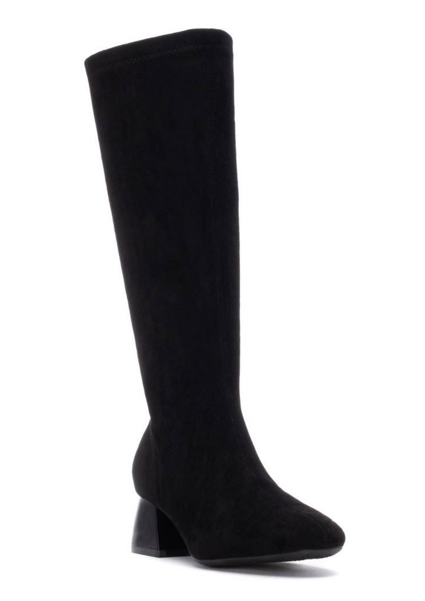 An image of the Xti Microfibre Suede Long Heeled Boots
