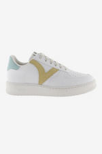 An image of the Victoria Madrid Contrast Faux Leather Trainer