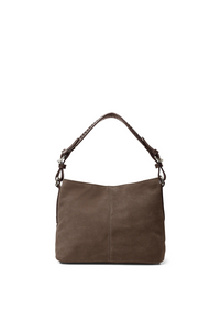 An image of the Fairfax & Favor Fairfax & Favor Mini Tetbury Handbag Fog Suede