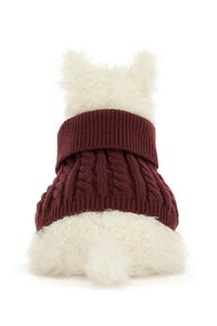 Jellycat Munro Scottie Dog 'Winter Jumper'