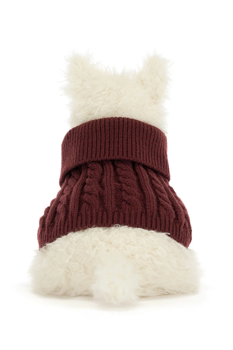 Jellycat Munro Scottie Dog 'Winter Jumper'