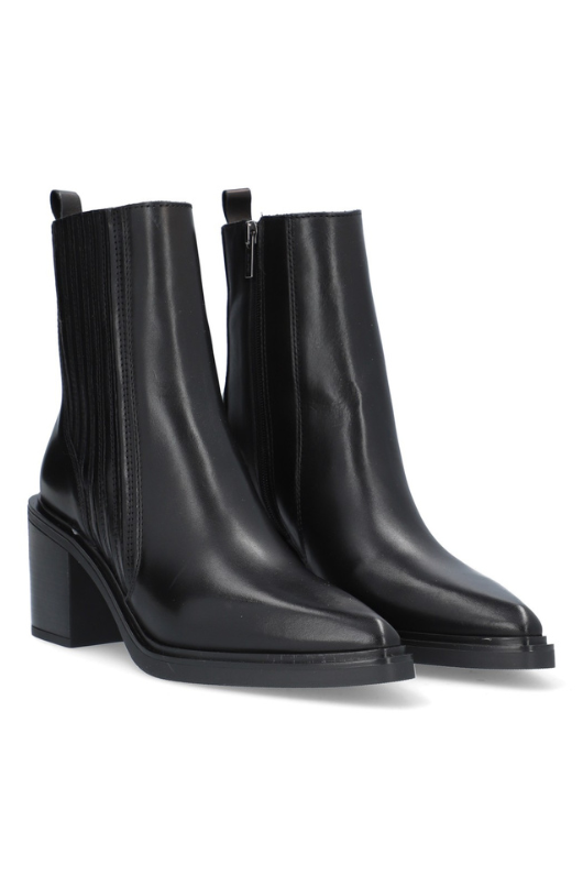 An image of the Alpe Leather Heeled Ankle Boots
