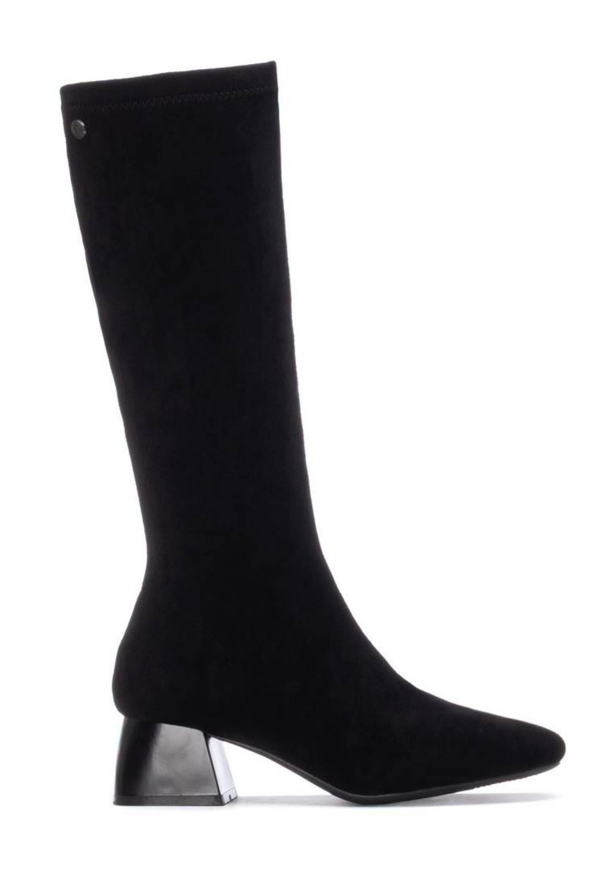 An image of the Xti Microfibre Suede Long Heeled Boots