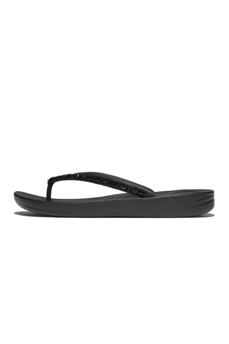 An image of the Fitflop Iqushion Multi-Crystal Ergonomic Flip-Flops