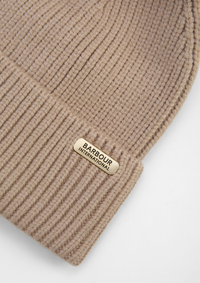 An image of the Barbour International Mallory Pom Beanie Hat