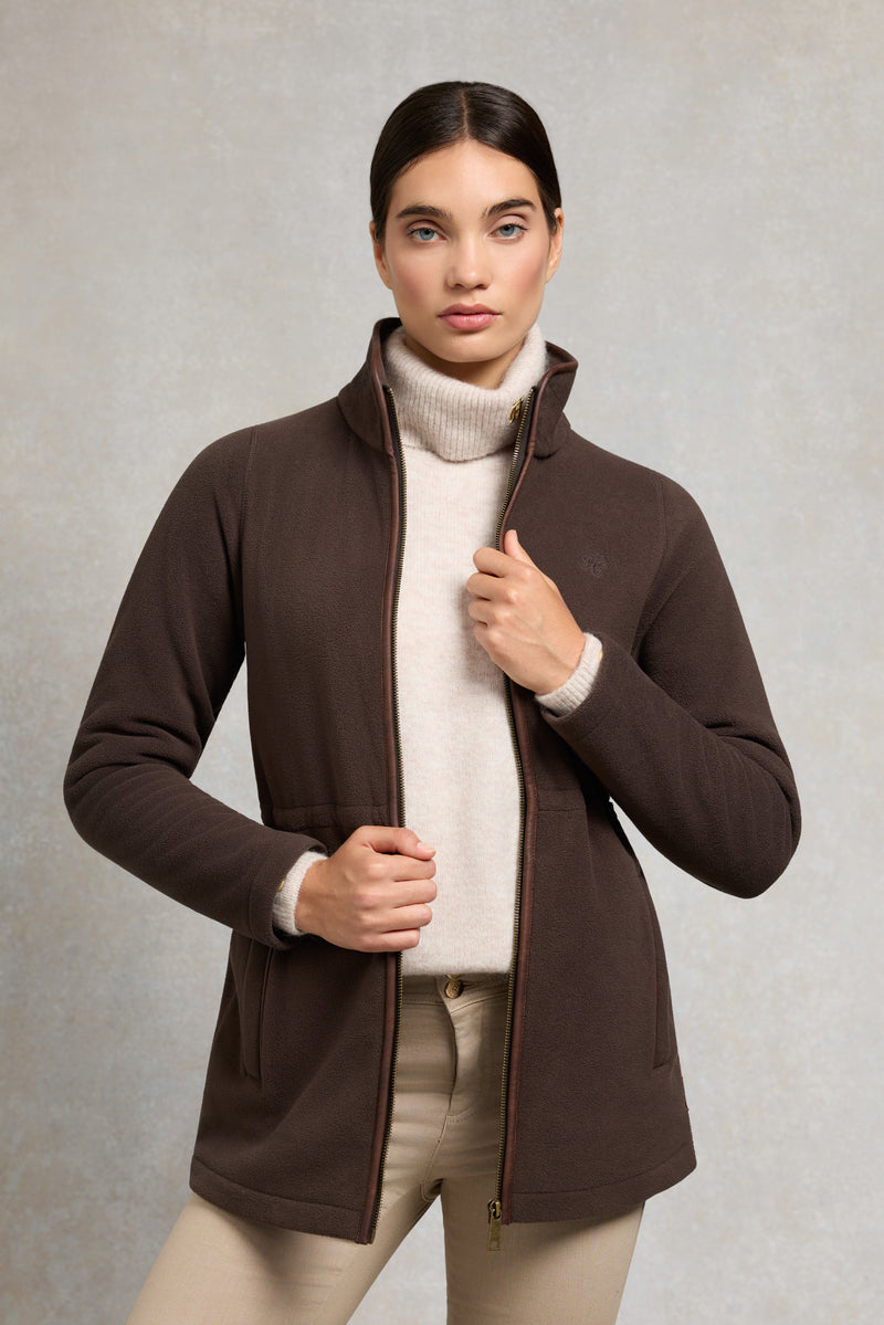 An image of the Holland Cooper Country Longline Fleece