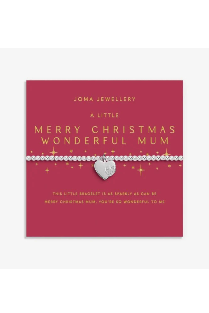 An image of the Joma Jewellery Christmas A Little Merry Christmas Wonderful Mum