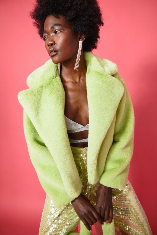 An image of the Jayley Faux Fur Jacket