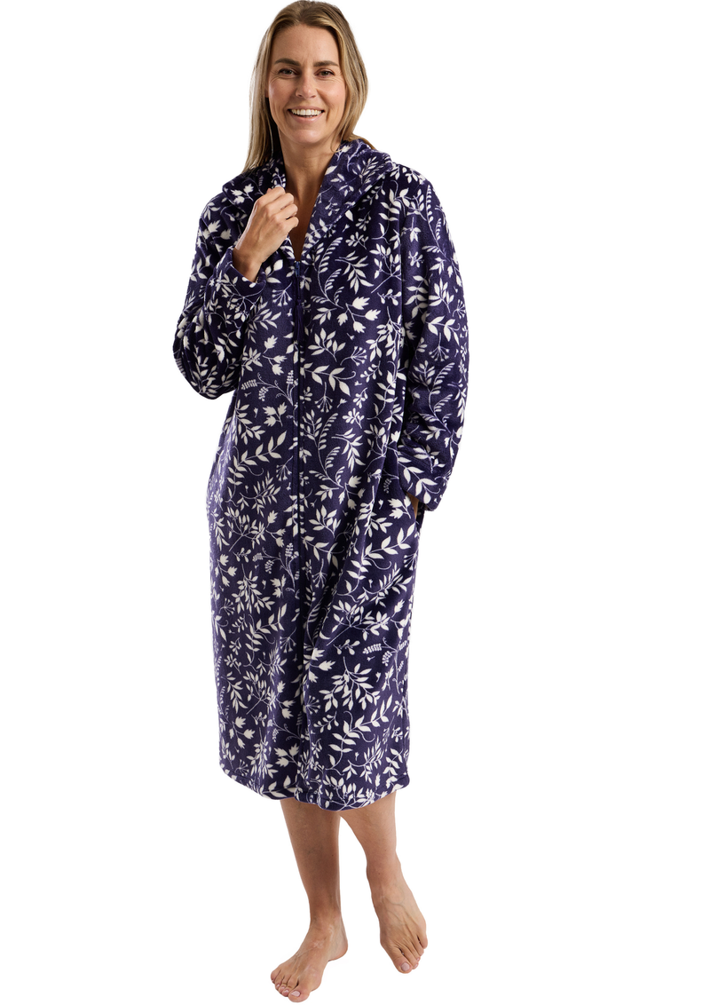 An image of the Marsylka Claudette Zip Housecoat