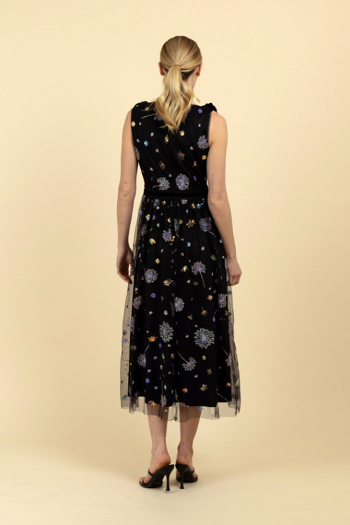 An image of the Fee G Dandelion Mesh Dress