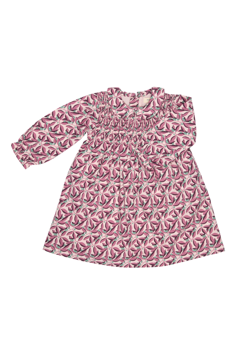 Smock dress w. Peter Pan collar