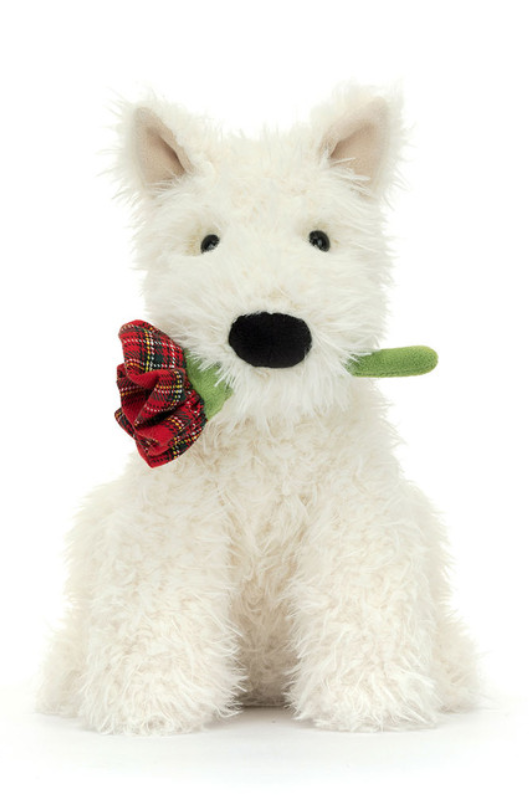 An image of the Jellycat Jellycat Munro Scottie Dog 'Love You'
