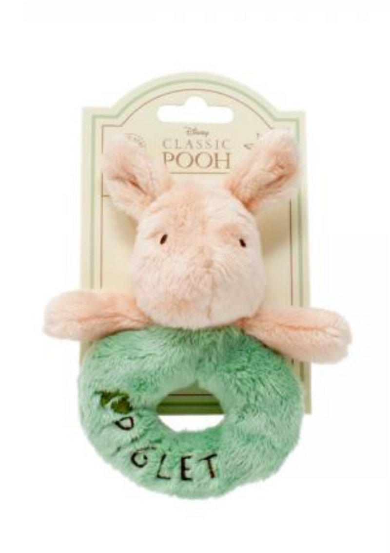 An image of the Rainbow Designs Classic Piglet Ring Rattle