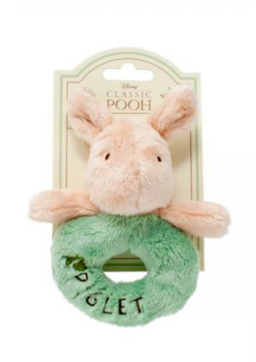 An image of the Rainbow Designs Classic Piglet Ring Rattle