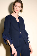 An image of the Joseph Ribkoff Tiered Sleeve Blazer