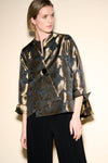 An image of the Joseph Ribkoff Textured Floral Jacket