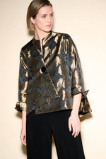 An image of the Joseph Ribkoff Textured Floral Jacket