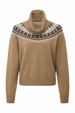 An image of the Schoffel Filey Fairisle Roll Neck Jumper