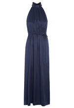 Dea Kudibal Nataliah Maxi Dress. A sleeveless dress with halter neck and full-length skirt, in the colour navy.