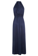 Dea Kudibal Nataliah Maxi Dress. A sleeveless dress with halter neck and full-length skirt, in the colour navy.