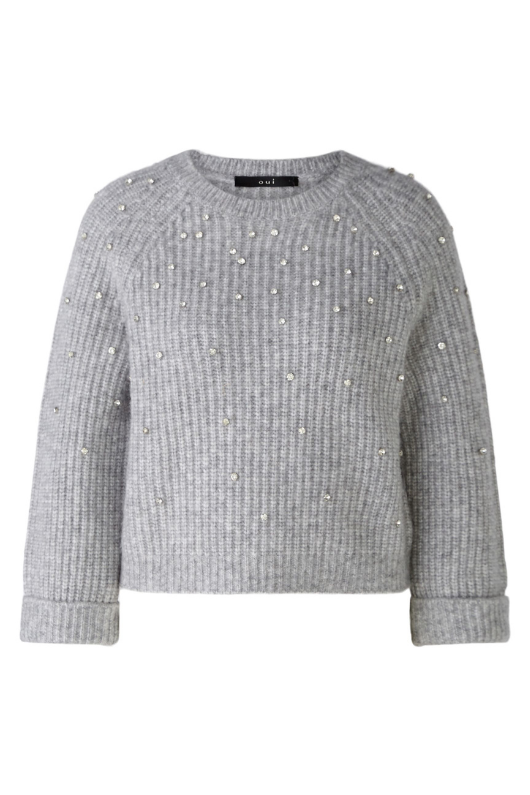 An image of the Oui Jumper With Diamante Detail