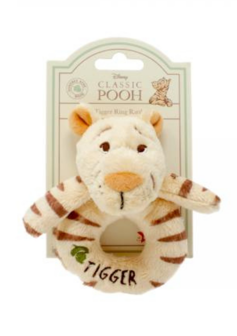 An image of the Rainbow Designs Classic Tigger Ring Rattle