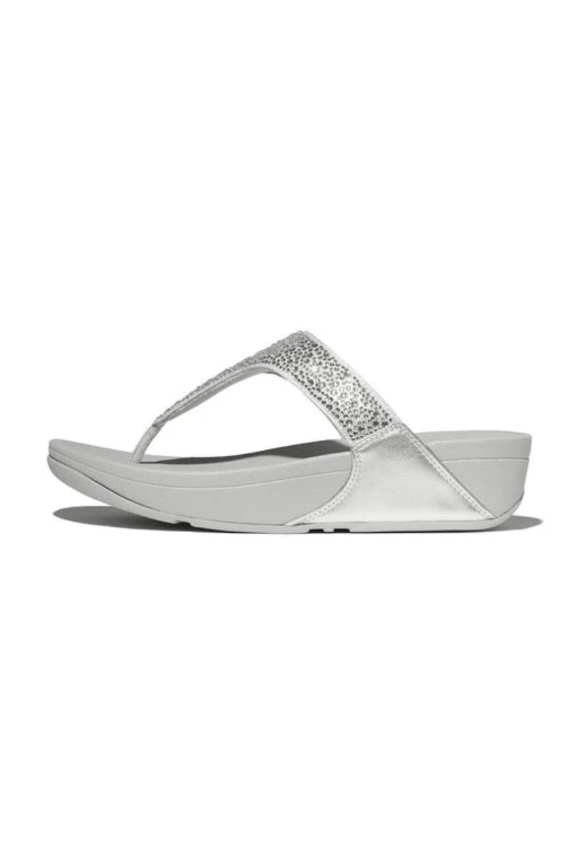 An image of the Fitflop Lulu Crystal-Mix Toe-Post Sandals