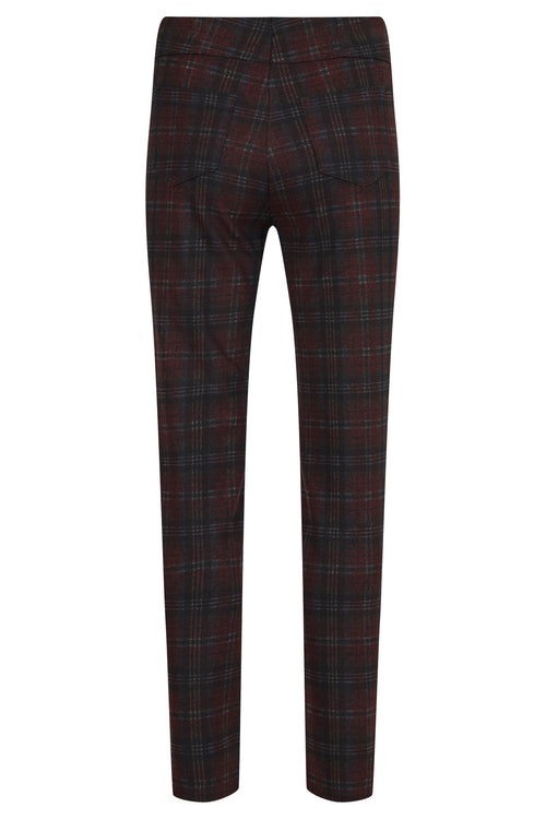 An image of the Robell Bella Tartan Trousers