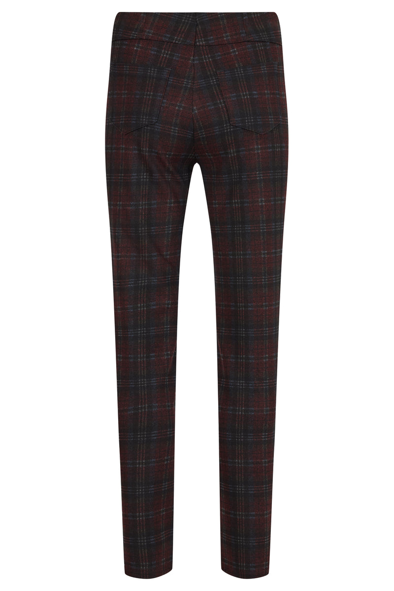An image of the Robell Bella Tartan Trousers