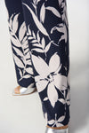 An image of the Joseph Ribkoff Wide Leg Floral Trousers