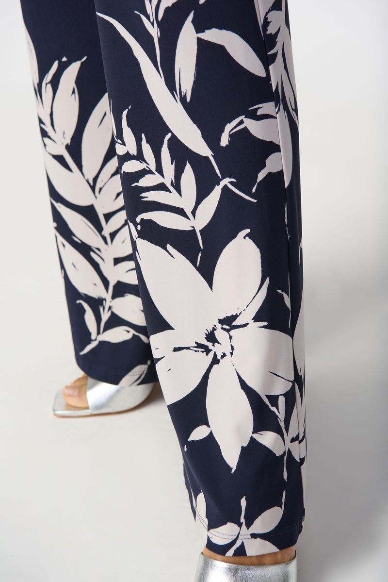 Wide Leg Floral Trousers
