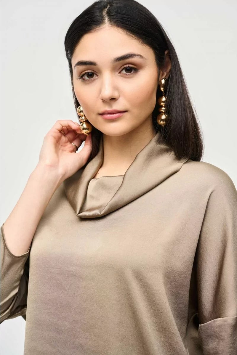 An image of the Joseph Ribkoff Cowl Neck Top