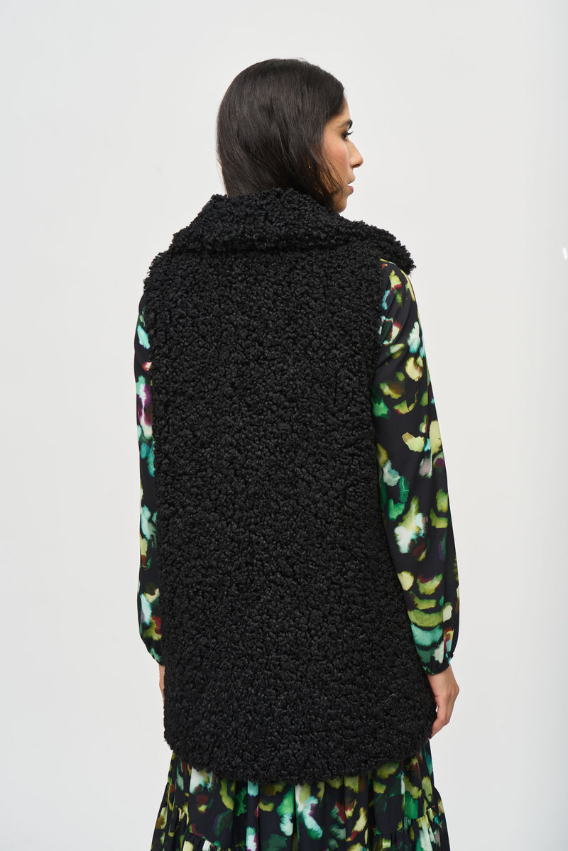 An image of the Joseph Ribkoff Faux Fur Gilet